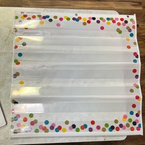 Confetti pocket chart from Lakeshore